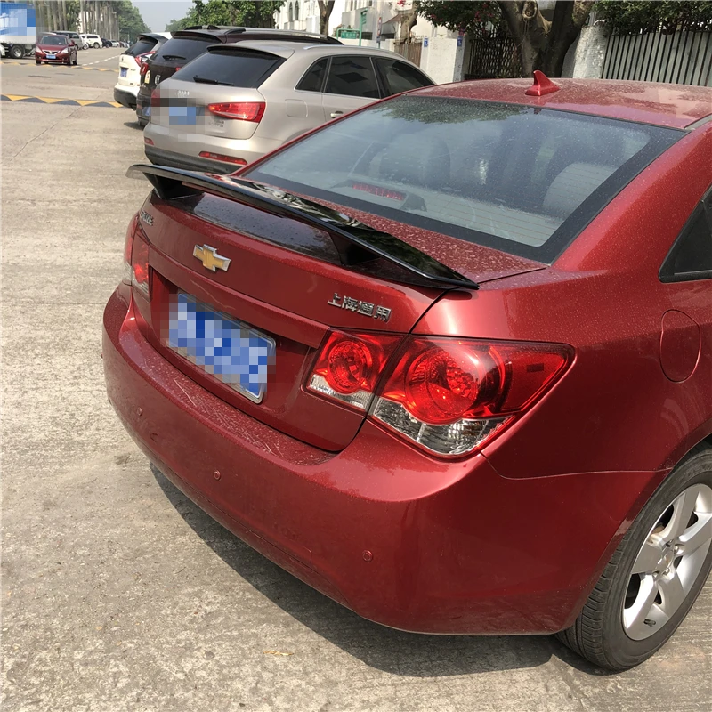 Для спойлер Cruze 2009-2014 Chevrolet ABS материал заднее крыло автомобиля праймер цвет