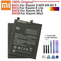100  Xiaomi Original Phone Battery for Xiaomi MI9 Mi8 Mix Mix Lite MI8 Lite Replacement Batteries