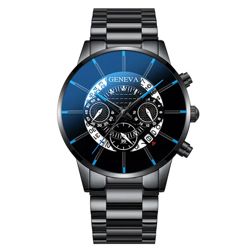 

Hot Watch Men Stainless Steel Luxury Bussiness Wristwatch Fashion Top Brand Calendar Quartz Watch for Male Relogio Masculino