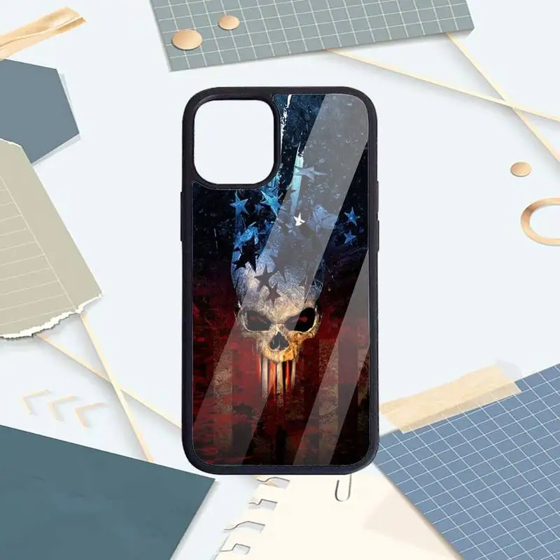 

America USA Flag Symbol Phone Case PC For iPhone 11 12 pro XS MAX 8 7 6 6S Plus X 5S SE 2020 XR