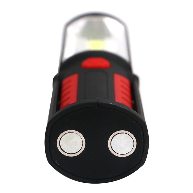 

Portable USB Rechargeable COB Night Light LED Work Light Camping Lamp with Built-in Battery Magnet Hook
