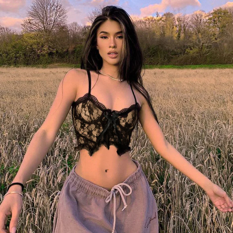 

УКОРОЧЕННЫЙ ТОП самостоятельно Cultivationbow кружева Молния сзади майка без рукавов с v-образным вырезом и сексуальный корсет без рукавов Топ