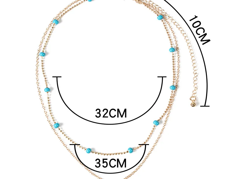 Простое Двухслойное хрустальное ожерелье до ключиц Подвеска женская модная