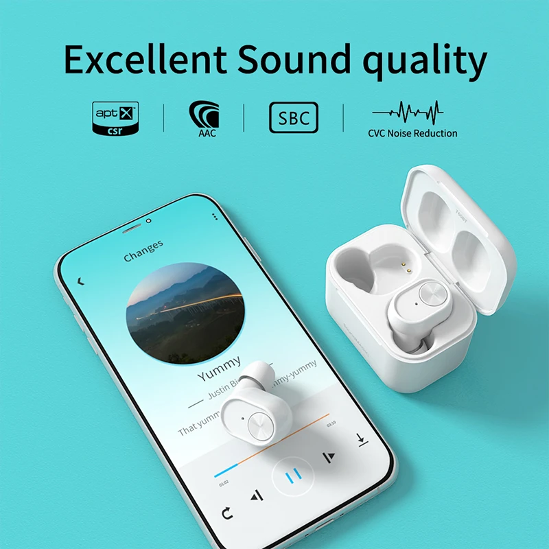 SoundMAGIC T60BT True Wireless Earphones in Ear Bluetooth Headphones with Microphone HiFi Stereo Sports Earbuds Waterproof enlarge