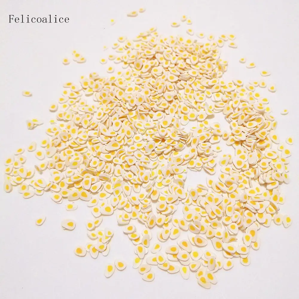 20 г яйцо полимера Горячая мягкая глина посыпка для ногтей искусство ремесло