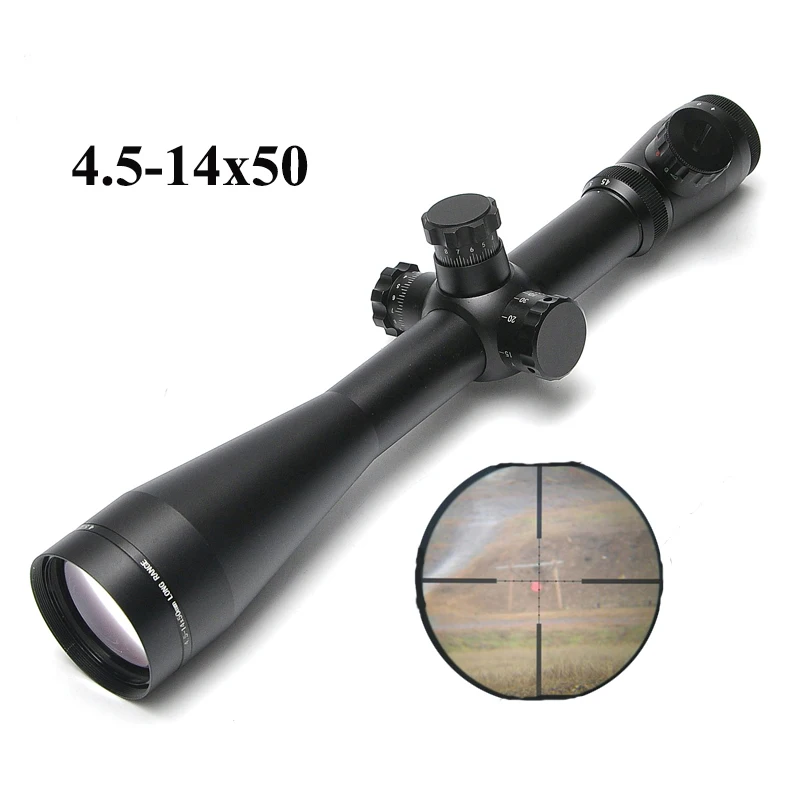 4,5-14x50 MARK 4 M1 Mid Dot Сетка прицел тактическая Оптика прицел Охотничья винтовка прицелы для пневматического ружья