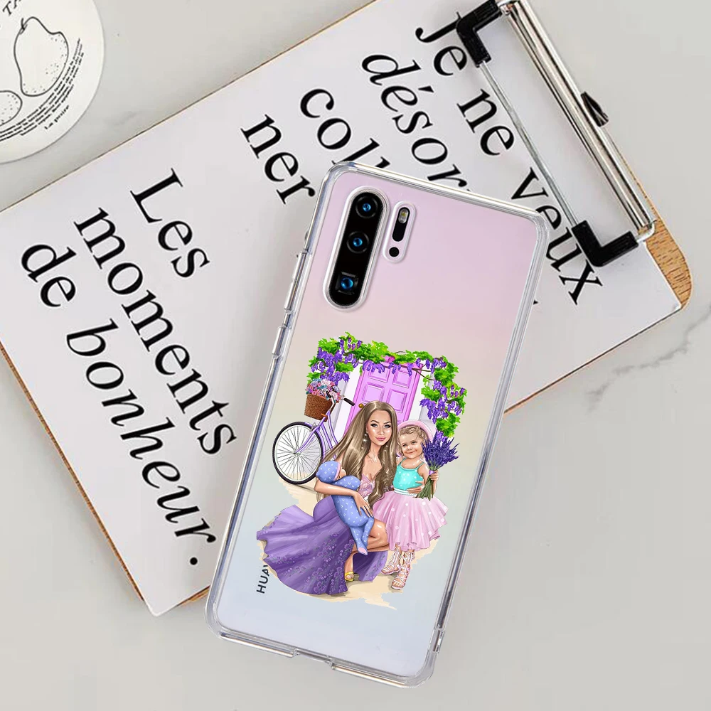 

phone case Fashion queens girl boy mom baby For Huawei P40 Lite Case P20 P30 Pro P10 Honor 8X 10 20i Mate 20 Lite capa silicone