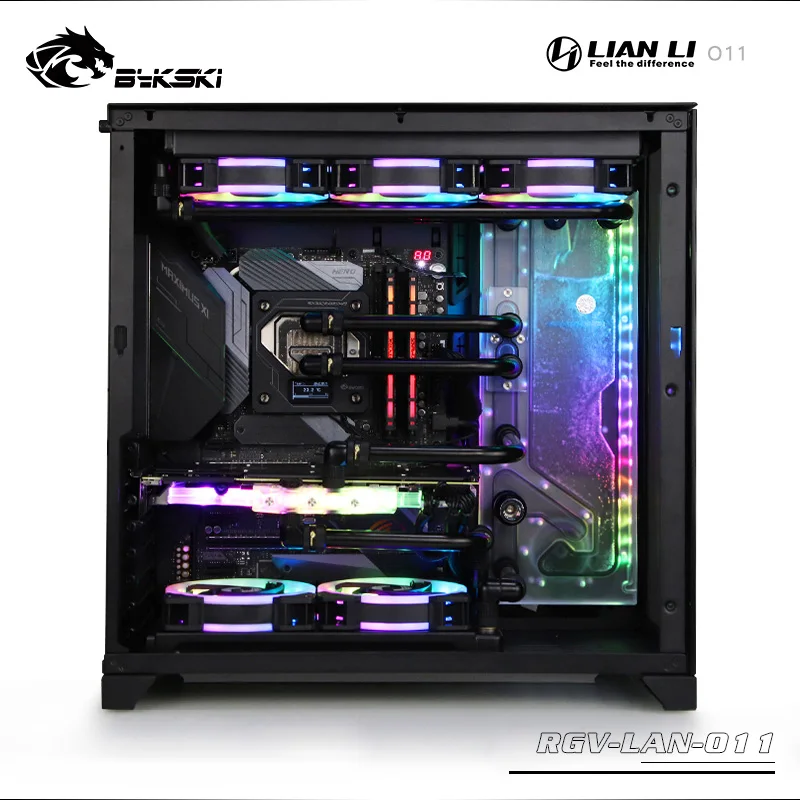 Bykski RGV-LAN-O11, водные платы для Lian Li PC-O11 динамический чехол, Bykski RBW, для Intel cpu водного блока и одного GPU здания