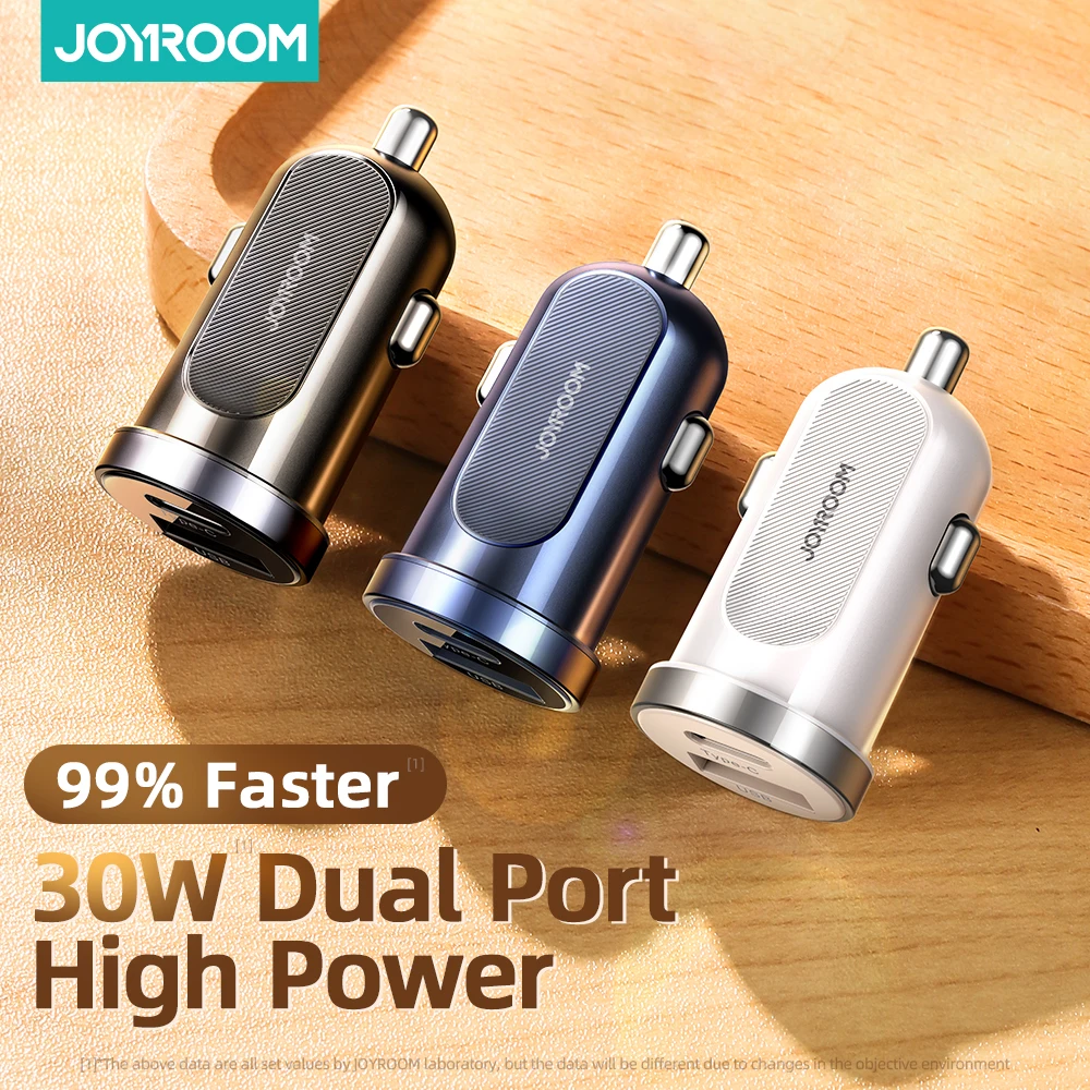 Автомобильное зарядное устройство JOYROOM 30 Вт быстрая зарядка 3 0 PD Мини USB адаптер