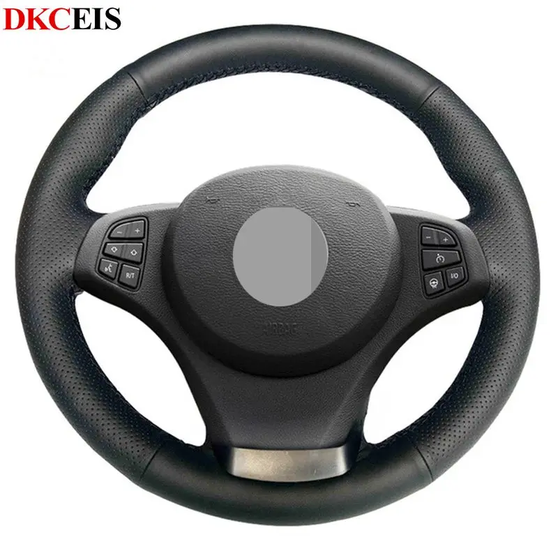 Сделай Сам сшитая вручную Черная мягкая искусственная кожа фотосессия для BMW E53 X5