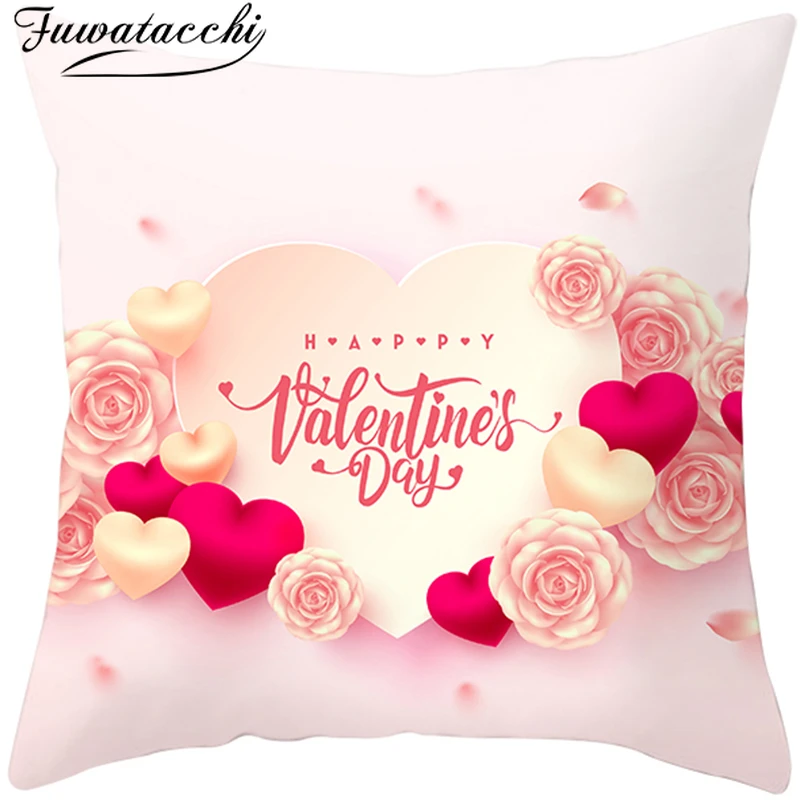 Наволочка Fuwatacchi для подушки на День святого Валентина декоративная наволочка