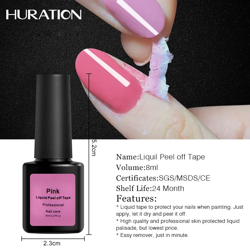 8 мл Антибликовая отшелушивающая клейкая лента для ногтей антифриз жидкая