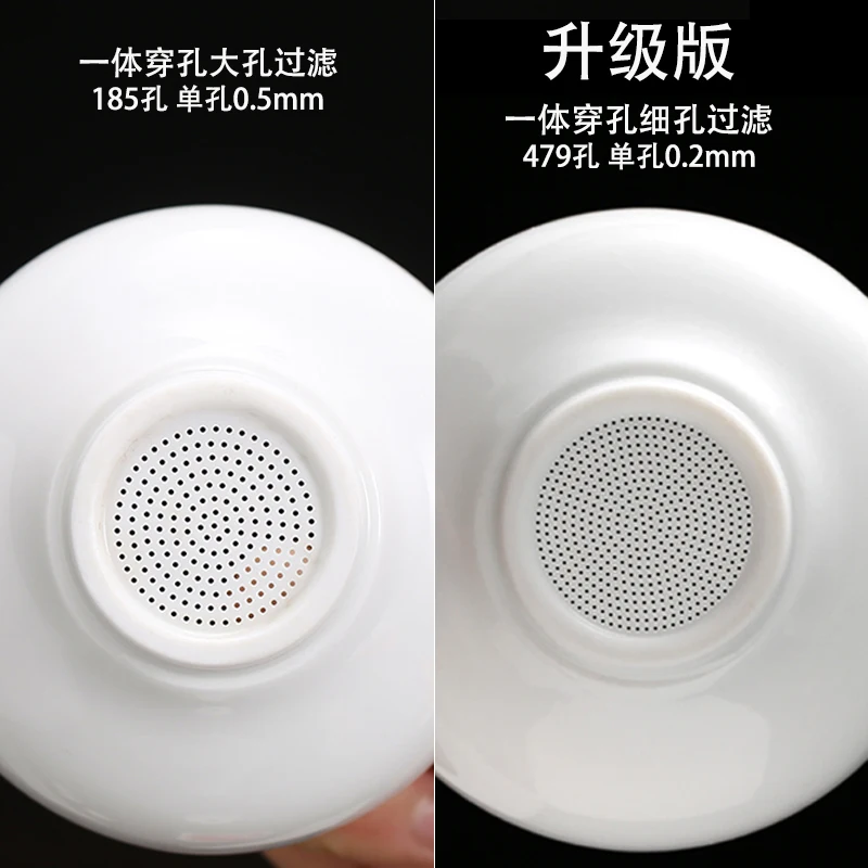 Чайное ситечко из белого фарфора с 185 отверстиями чайное керамические аксессуары