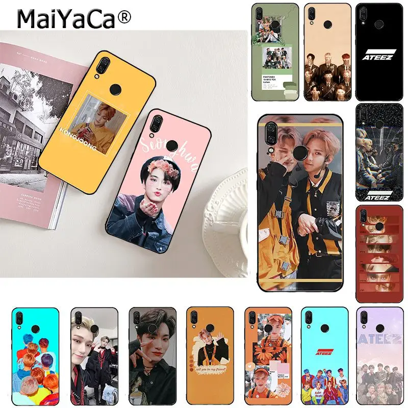 MaiYaCa ATEEZ HongJoong SeongHWA чехол для телефона Xiaomi Redmi8 4X 6A 9 8A 5A Redmi 8T 5Plus Note8 Note9 7 Note6Pro|Бамперы|