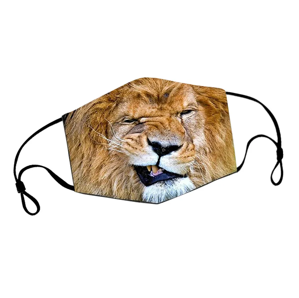 Взрослые мужчины женщины рот маска 3D животное собака печать Пыленепроницаемая