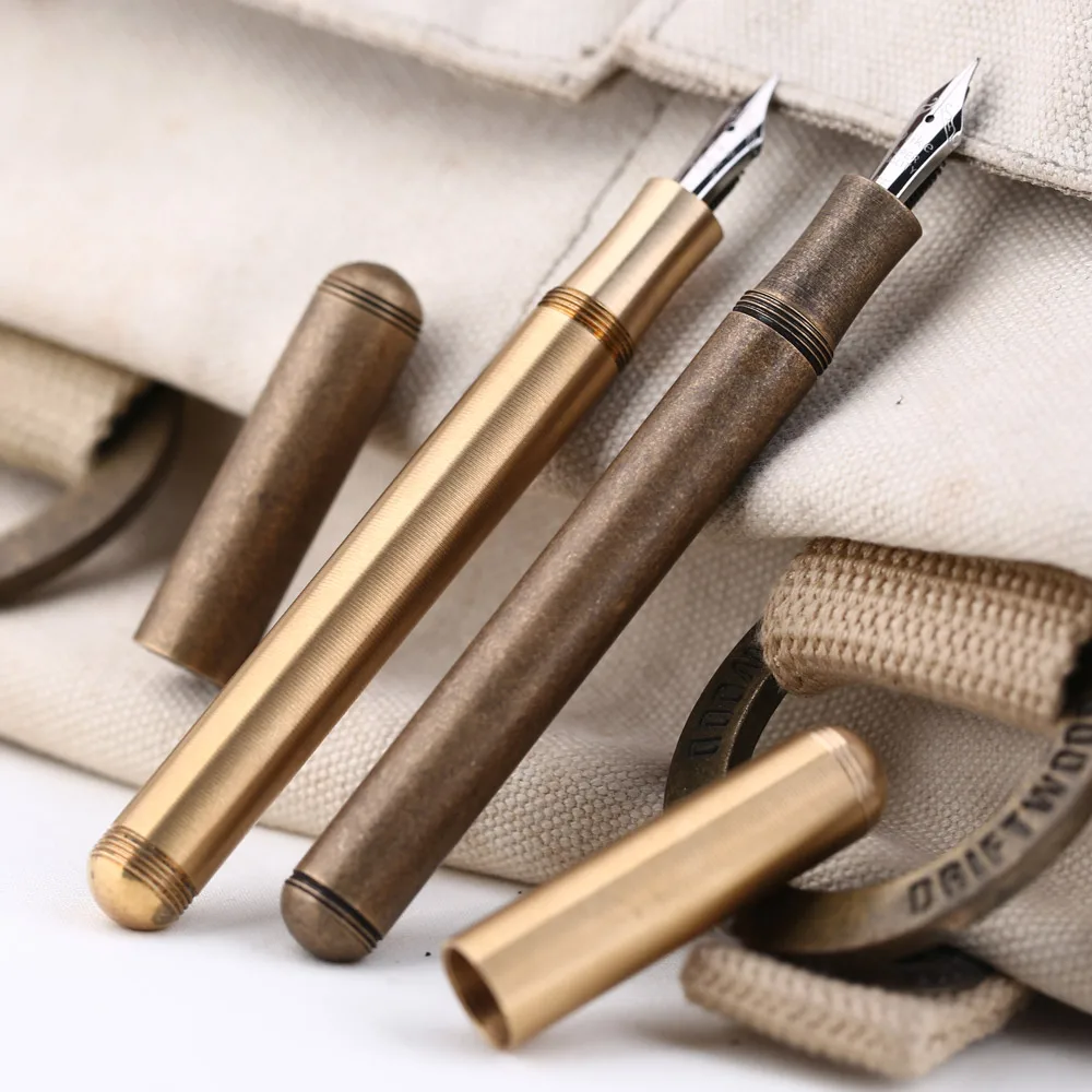 Полностью фонтан из латуни Delike металлическая чернильная ручка Iraurita EF/F/EF для