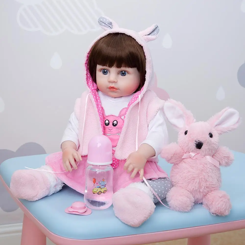 

KEIUMI 19-дюймовые модные милые стильные полностью силиконовые куклы Новорожденные девочки куклы Новорожденные реалистичные принцессы для де...