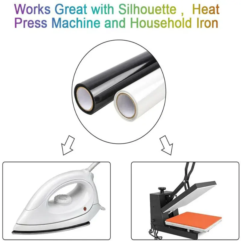 Виниловая Термотрансферная пленка для одежды сделай сам 1 рулон 12x5/30 5x150 см | Дом и