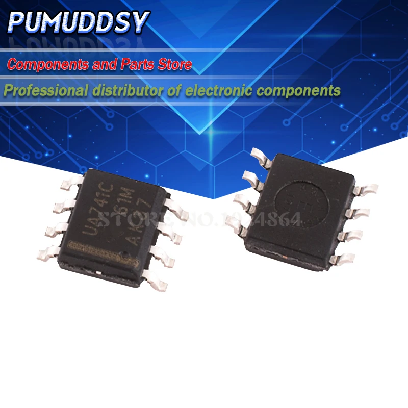 

10 шт. UA741CDT SOP8 UA741 SOP 741C SMD новый и IC