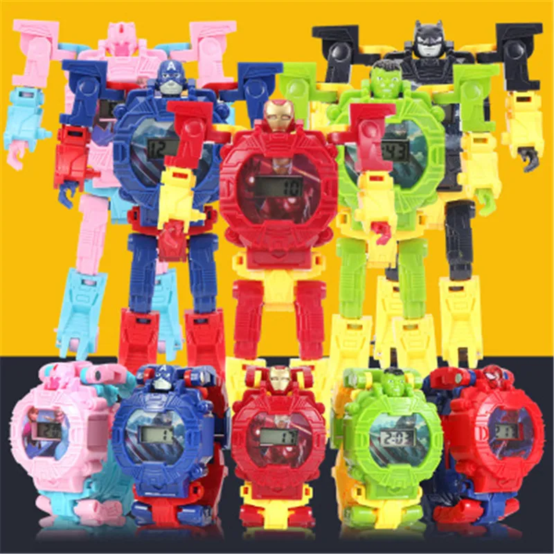 2020New детские игрушки часы фигурку Браслет комиксов мстители Железный человек