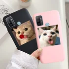 Мягкий чехол для OPPO A52 A72 A71 A92S A93 чехол для телефона A94 A91 A53S A32 A33 A31 A57 A59 A33 A37 A79 A39 A3S A5S, милый кот, карамельный чехол 2020