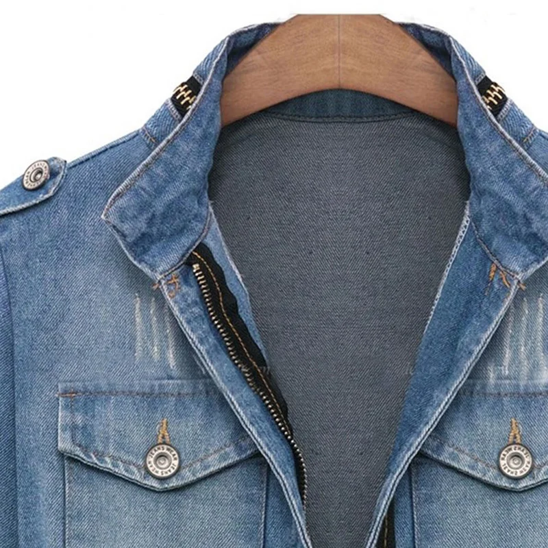 

Jackets Women Vintage Turn-down Collar Simple All-match Large Size Womens Slim Zipper Trendy Ladies Solid Retro European Style
