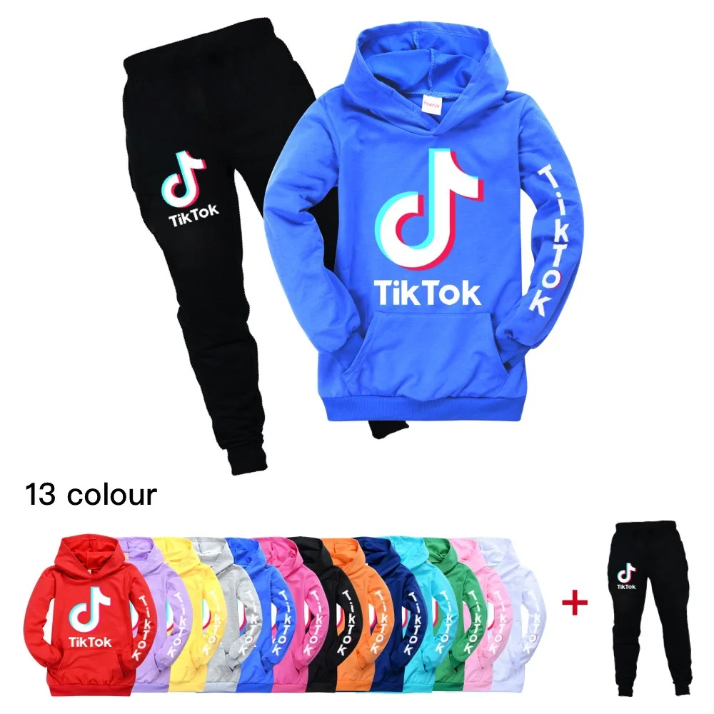 

Spring Autumn Boys Girls Cotton Clothes Children Letter Hooded Pants 2Pcs/Sets Kid Fashion Toddler Casual Teenager Tracksuits