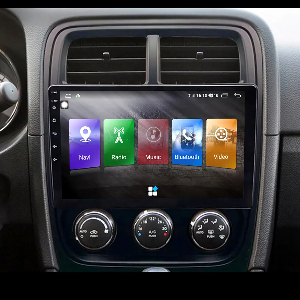 Рамка Двойная Din из АБС пластика для Dodge Caliber 2010 2012 установка автомобиля Android 9