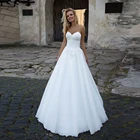 Женское свадебное платье It's yiiya, белое кружевное платье со шлейфом и V-образным вырезом на лето 0260