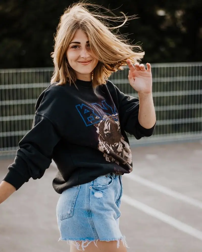 

Black Tiger Vintage Letter Print Sweatshirt Women 2021 Spring Autumn Cotton Warm Winter Loose Pullover Girls Casual Sweatshirt