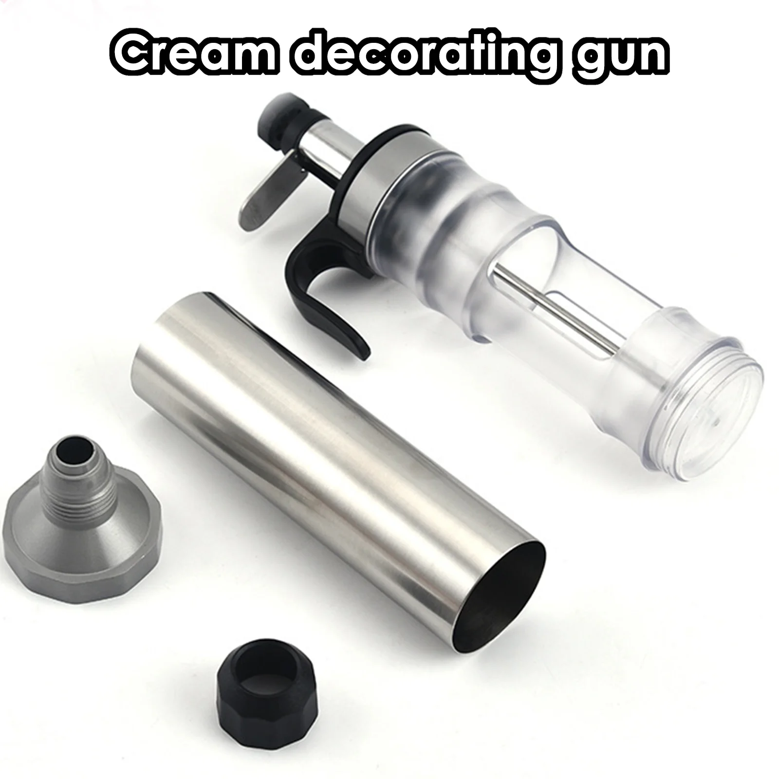 

Cupcake Filling Injector with 6 Icing Nozzles Dessert Cream Piping Syringe Decorating Guns for Cake Decoration Silk Flower Tool