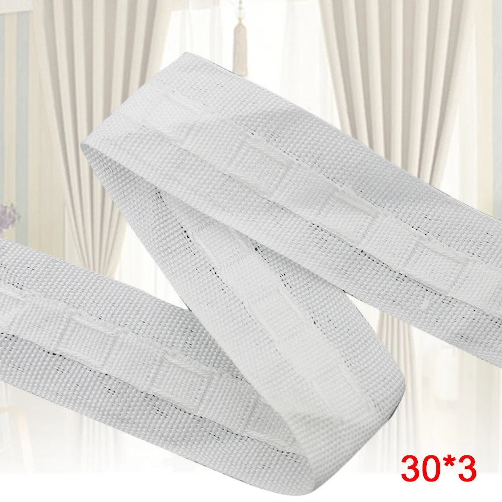 Рулон ленты для штор 30 м х 3 см аксессуары рукоделия прочная Лента без запаха
