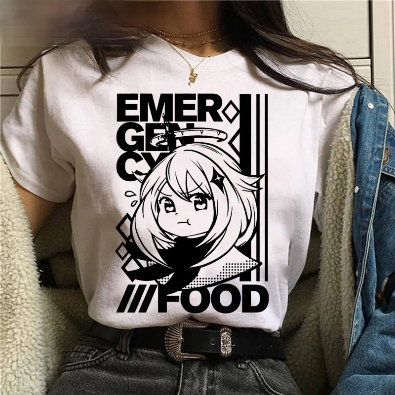 

Anime Genshin Impact Clothes Top Tees Men Streetwear Aesthetic Tumblr Casual 2021 T-shirt T Shirt Tumblr