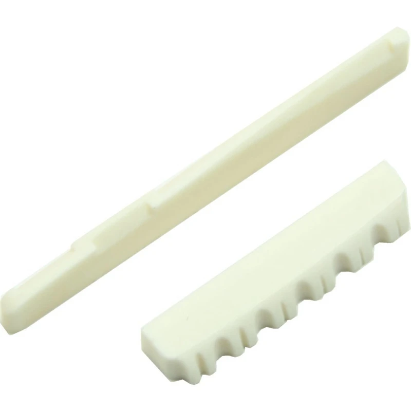 

1Set Ivory Bone Bridge Saddle And Nut For 6 String Acoustic Guitar