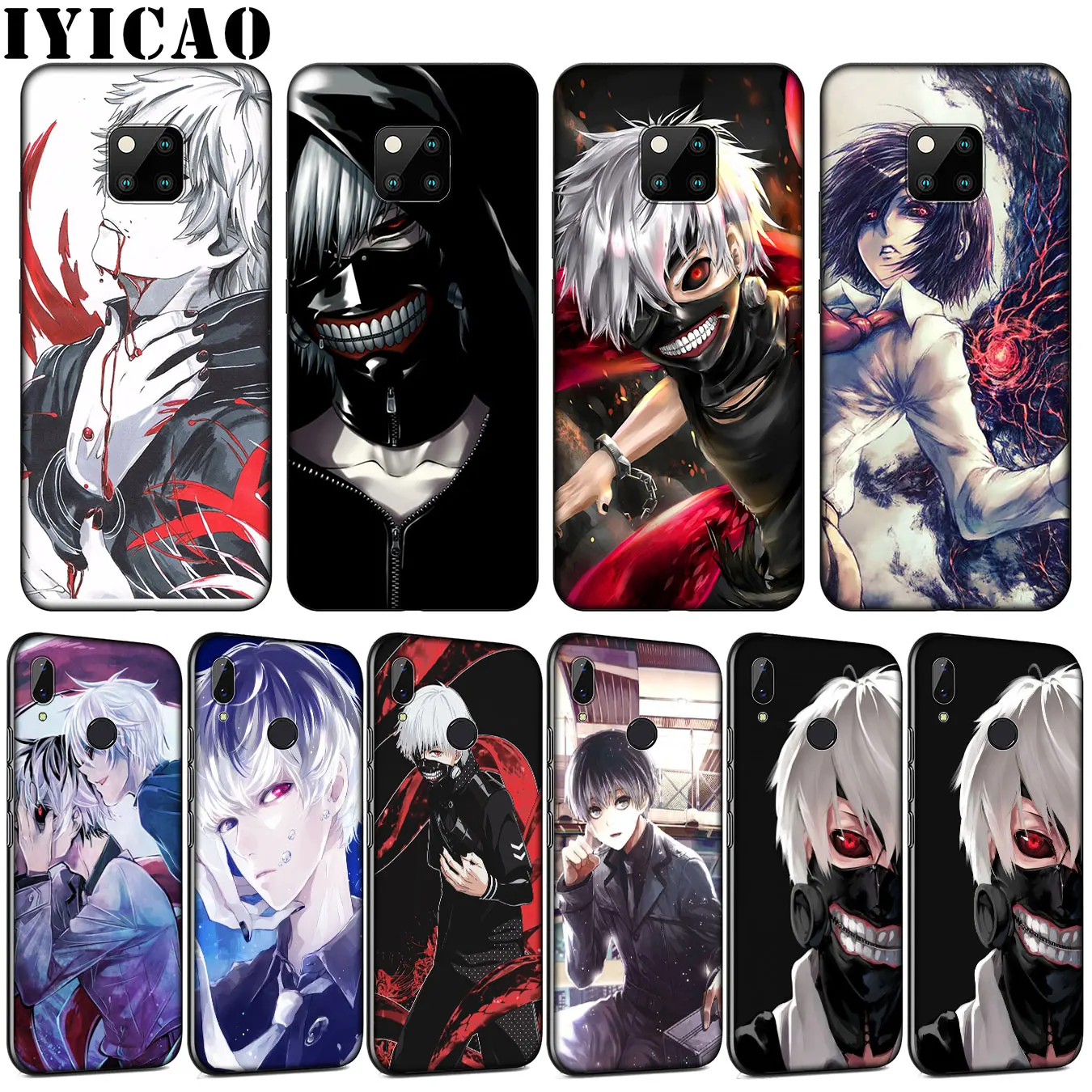 Японский аниме Токийский Гуль канеки Кен Сасаки хайз мягкий чехол для Huawei Mate 30 20 10
