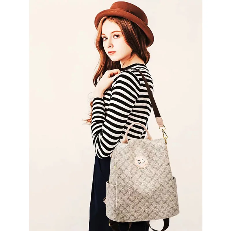 Модный рюкзак женский PU многофункциональный повседневный Противоугонный для