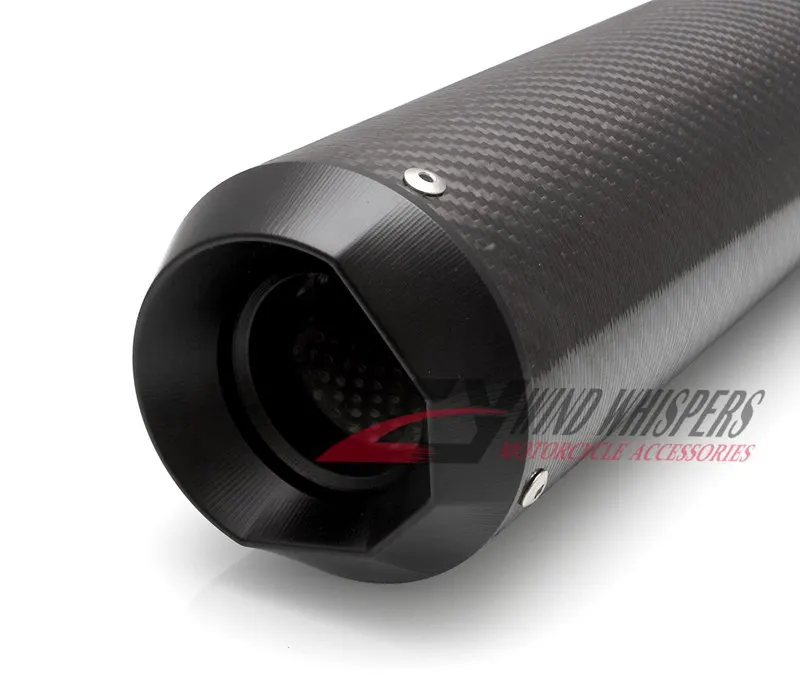 51 мм Модифицированная выхлопная труба из углеродного волокна для мотоцикла