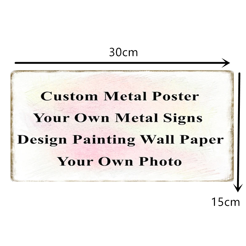 На заказ окрашенный номерной знак ретро металлические знаки Металлические