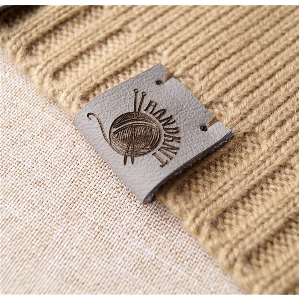 

Custom Labels for Handmade Clothing, Labels for Knitted Products, Folding Leather Labels, Fabric Labels, Garment Knitting Labels
