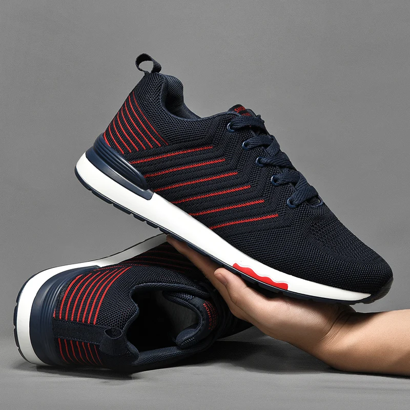 Мужские кроссовки для бега дышащие светильник спортивные улицы новинка 2020