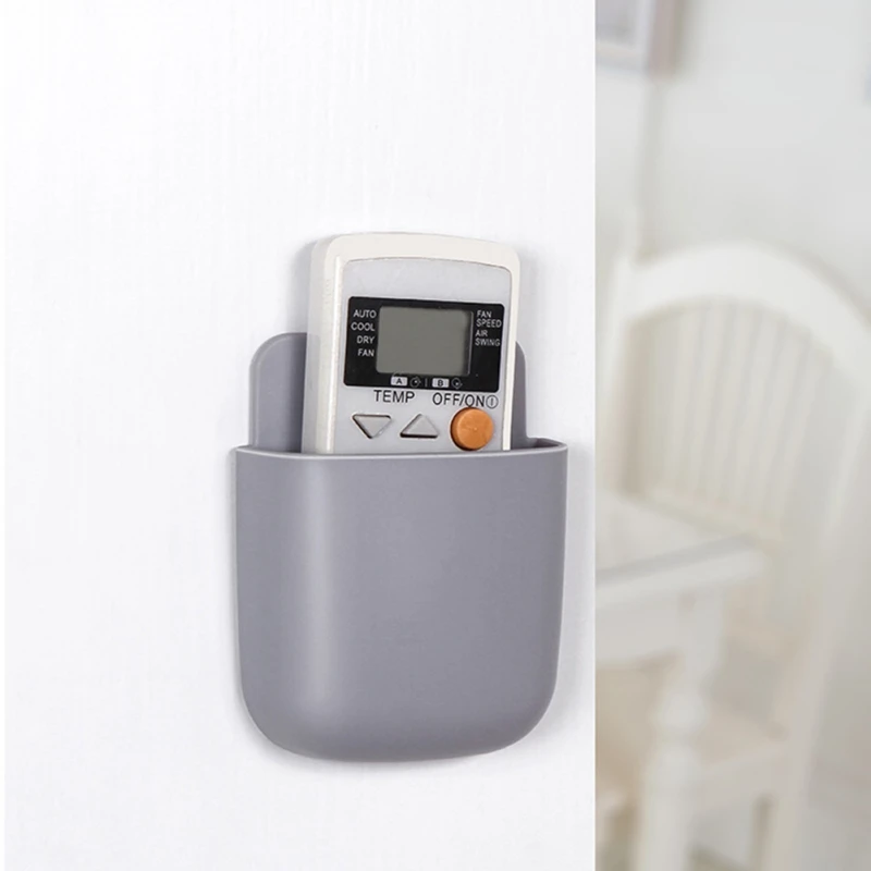 Multifunction Smartphone Charging Holder Remote Control Air Conditioner Storage Case Wall Mounted Box | Дом и сад