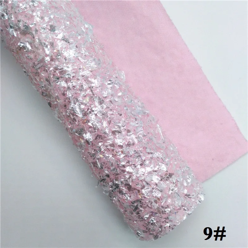 9 Glitterwishcome 21X29 см A4 размер винил для бантов Tissel блестящая ткань, пастельный цвет блестящий кожаный лист для бантов, GM547A - Цвет: 9