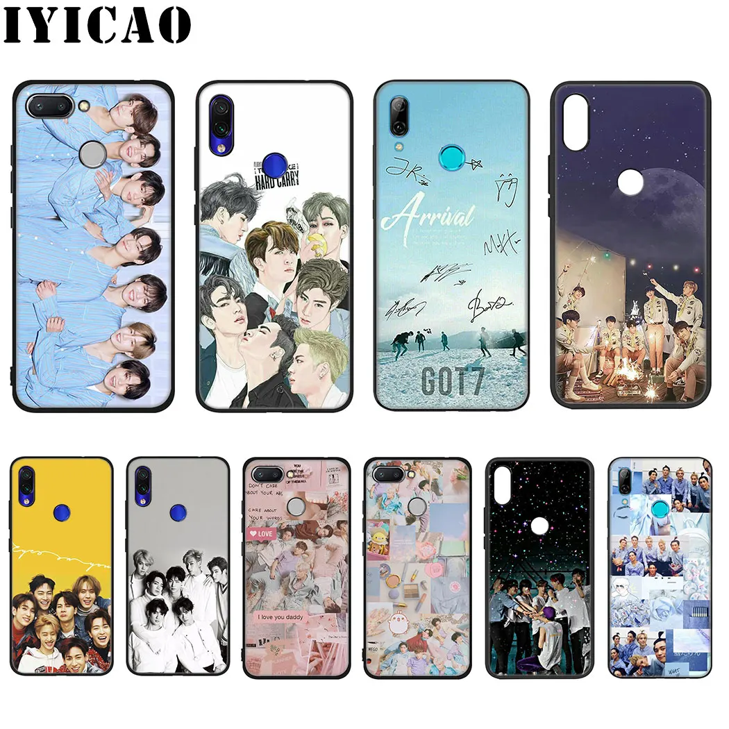 IYICAO мальчик группа Kpop GOT7 Мягкий силиконовый чехол для Xiaomi Redmi Note 4X5 6 7 8 Pro 5A Prime Case |