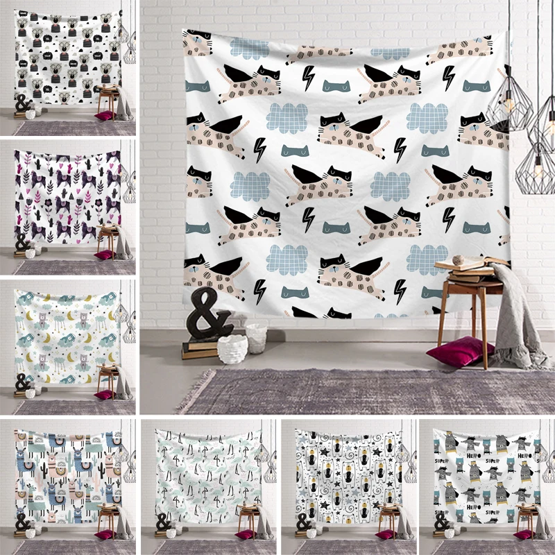 Альпака гобелен настенный Декор различные стили психоделический абстрактный