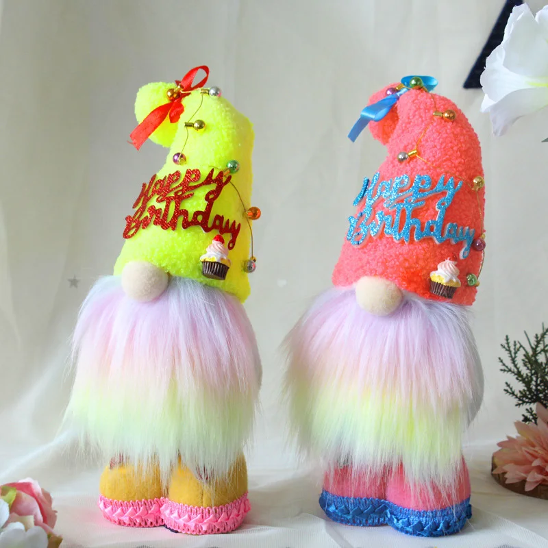 

Faceless Old Man Doll Ornament Dwarf Elf Festival Soft Plush Toy for Home Decor Super Cute HK3