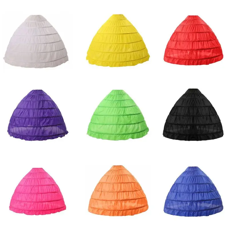 Бесплатная доставка 6 обручей без пряжи большая юбка свадебное платье невесты