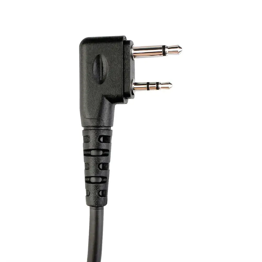 5pcs New Black Retevis 2 Pin PTT Speaker Mic IP54 Waterproof  For ICOM IC-F3G IC-F43GS Two Way Radio C9075C