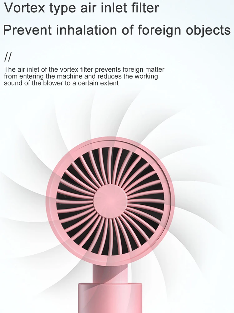 

New fashion net tiktok blower blower blue light negative ion quiet hair dryer household appliances