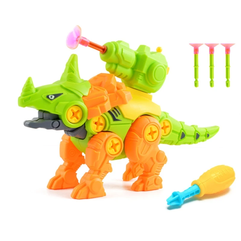 

50LE 3D Dinosaur Assembly DIY Toy Puzzle Assembled Blocks Game Toy Set Screw Nut Combination Toy for Kids