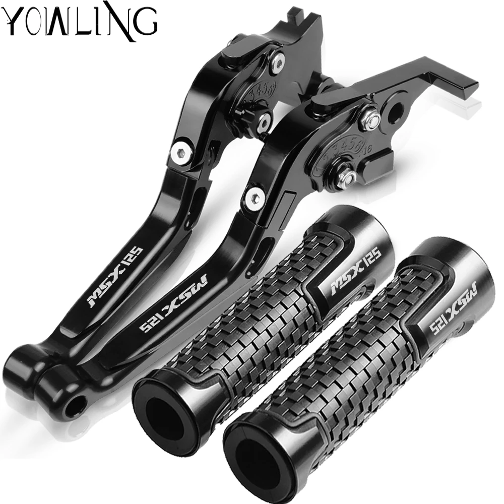 

MSX 125 Motorcycle Grips MSX125 Handle Grips Handlebar Brake Clutch Levers For Honda GROM MSX125 2014 2015 2016 2017 2018